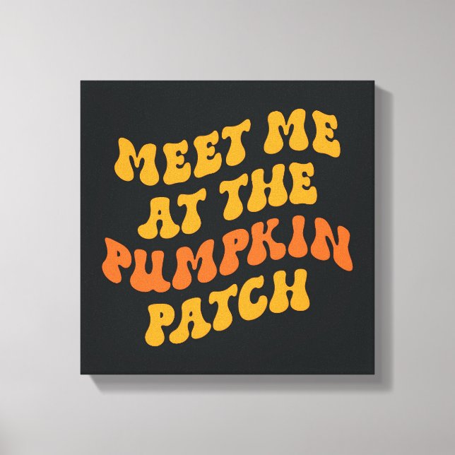 Möt mig på Pumpkin-lappen Canvastryck (Framsida)