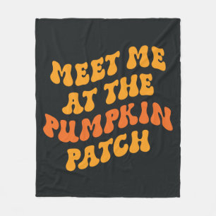Möt mig på Pumpkin-lappen Fleecefilt