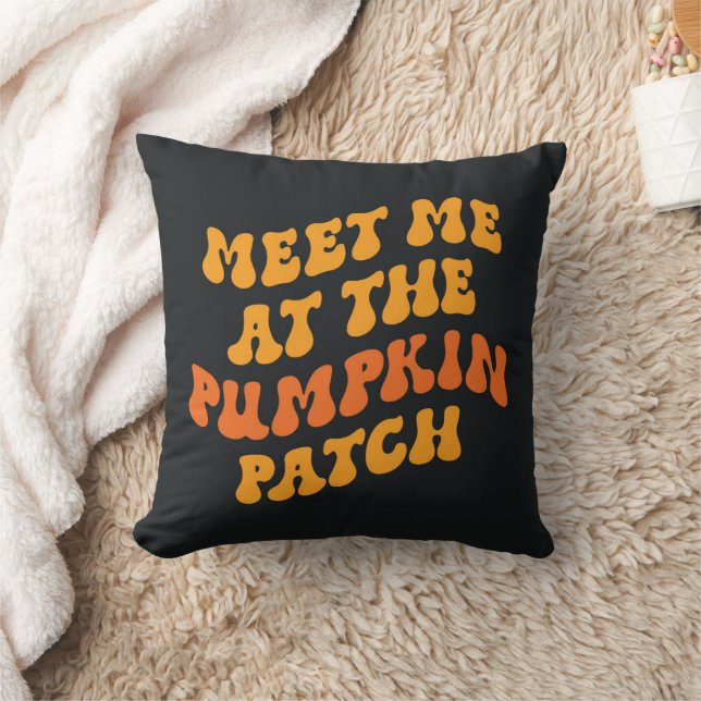 Möt mig på Pumpkin-lappen Kudde (Filt)