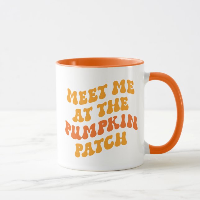 Möt mig på Pumpkin-lappen Mugg (Höger)
