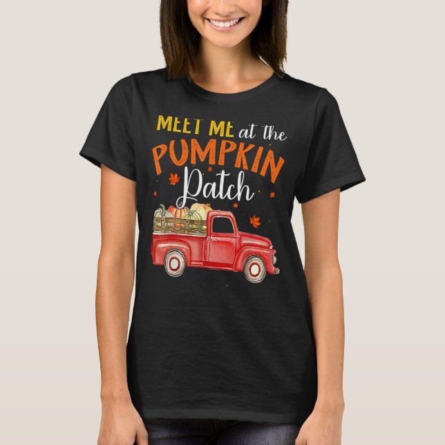 Möt mig på Pumpkin-lappen T Shirt (Framsida)