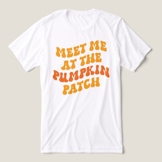 Möt mig på Pumpkin-lappen T Shirt (Design Framsida)
