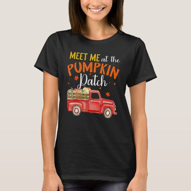 Möt mig på Pumpkin-lappen T Shirt (Framsida)