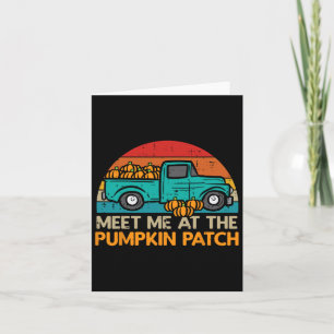 Möt mig på Pumpkin Patch Lastbil under hösten än Kort