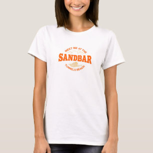 Möt mig på Sandbar Tunnels Beach Summer Hawaii T Shirt