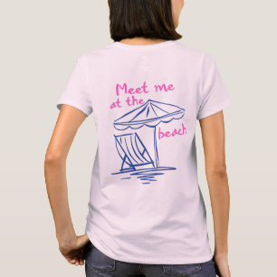 Möt mig på stranden–Grafisk sommarstämning från ku T Shirt