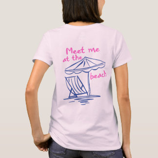 Möt mig på stranden–Grafisk sommarstämning från ku T Shirt