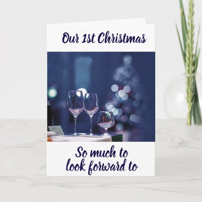 **MÖT MIG UNDER MISTEL** VÅR 1:a JUL Helgkort (Framsida)