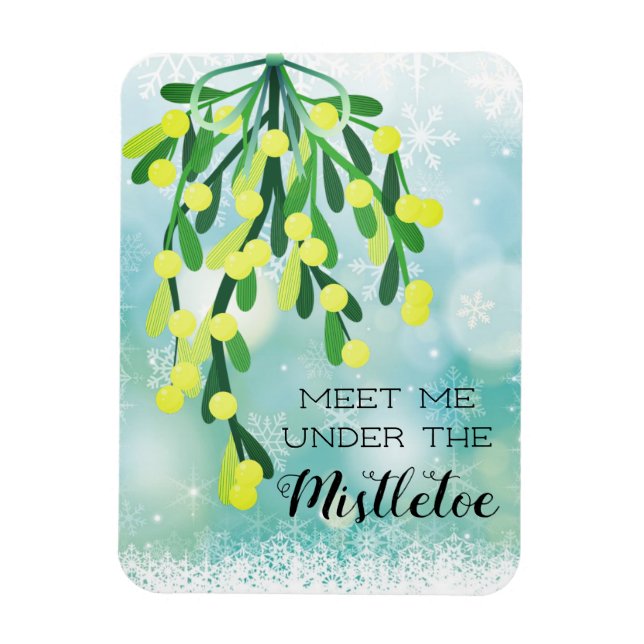 Möt mig under Mistletoe Land-julen Magnet (Vertikal)