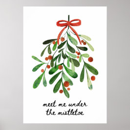 Möt mig under mistletoe poster