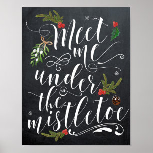 Möt mig under trycket för mistletoehelgdagjulaft poster
