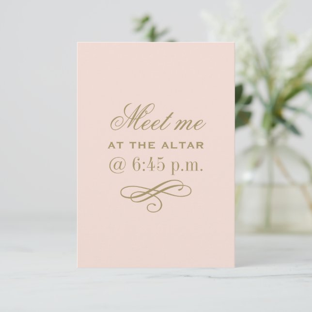 Möt mig vid Altar  och Antique Guld (Stående Fram)