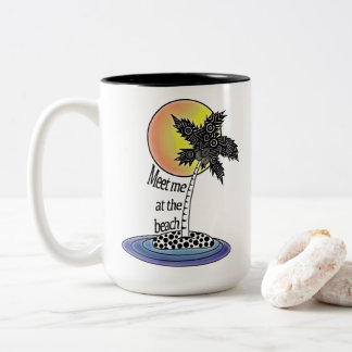 Möt mig vid Beach-kaffet Mugg