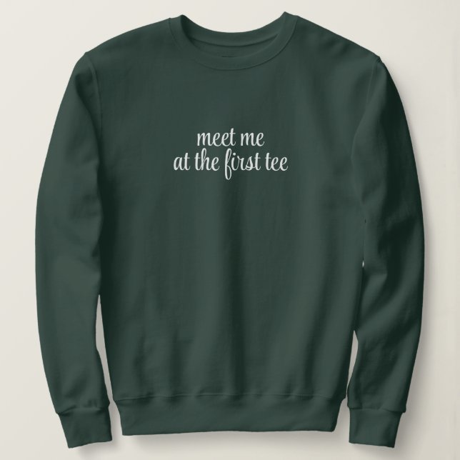Möt mig vid första tee | Övningssession på range (Design framsida)