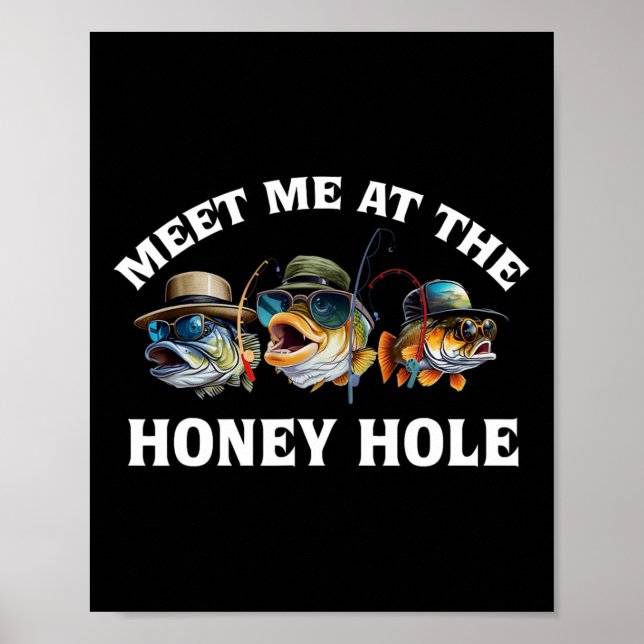 Möt mig vid honung-hål-fiske poster (Framsidan)