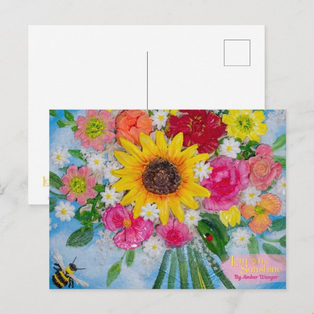 "Möt mig vid parken" Vykort (Fram/baksida)