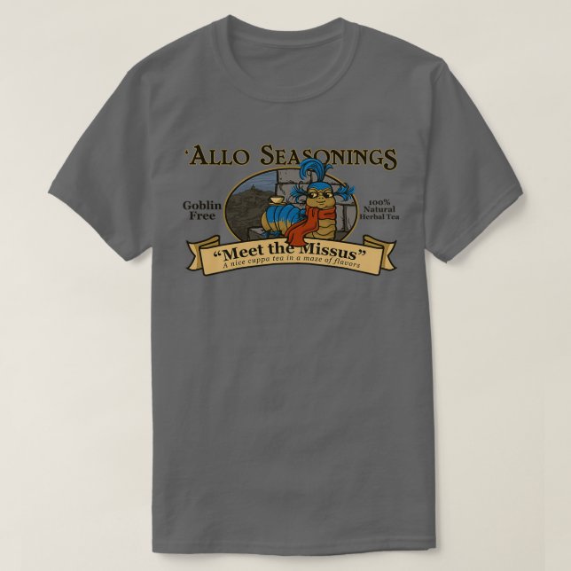 Möt Missus Tea T Shirt (Design framsida)