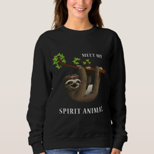 Möt mitt andliga djur i den slappa slätten t shirt