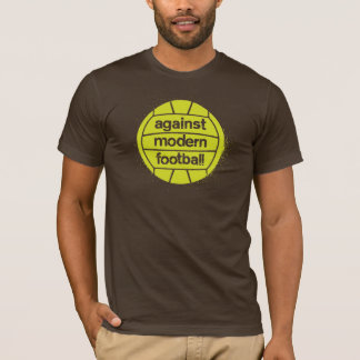 Mot modern fotboll (brunt/limefrukt) tee shirt