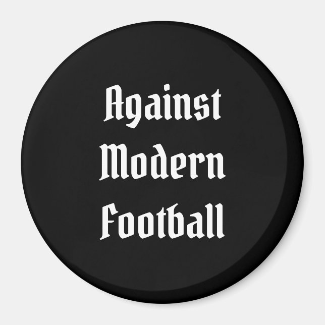 Mot modern fotboll magnet (Framsidan)