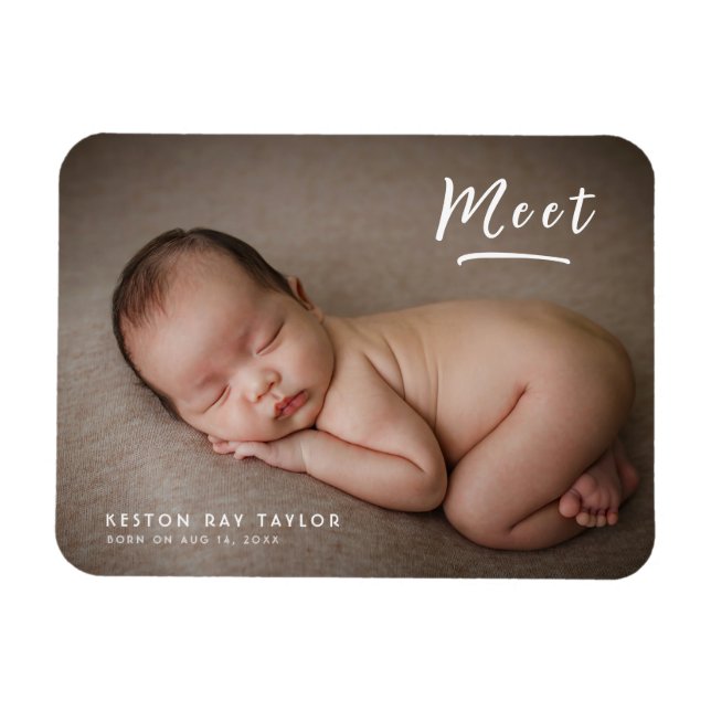 Möt moderna minnespresentationer för fotoKeepsaké  Magnet (Horisontell)