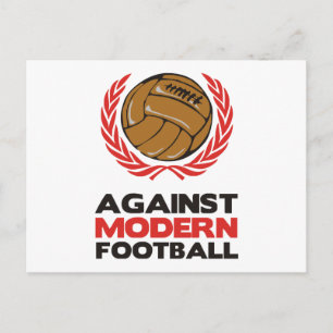 Mot modernt fotboll vykort