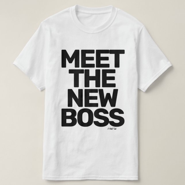 Möt New Chef (dubbla vid sidan) - en minister vid  T Shirt (Design framsida)