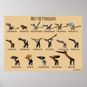 Möt Pterosaurs Poster