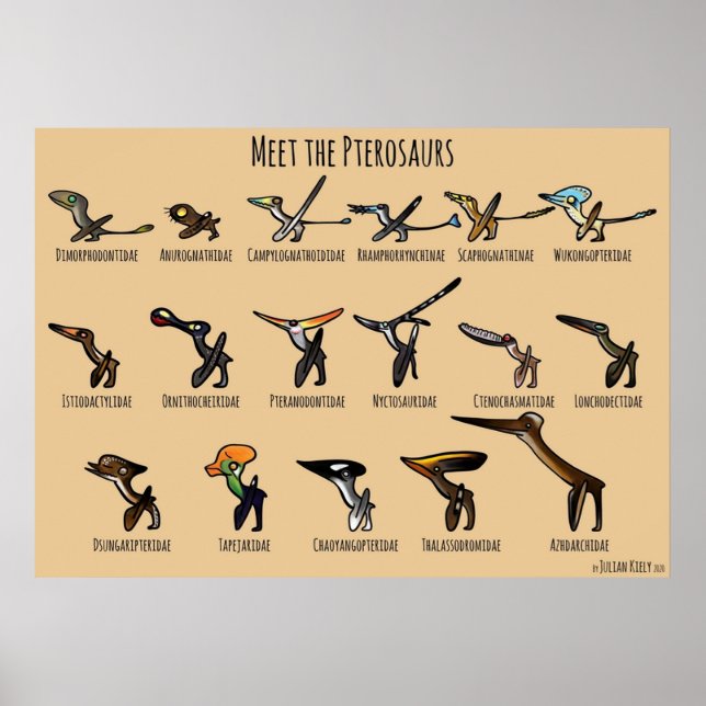Möt Pterosaurs Poster (Framsidan)