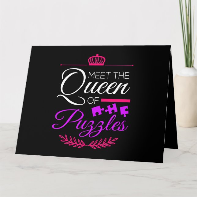Möt Puzzles drottning Puzzle Kooky Puzzl Kort (Framsida)