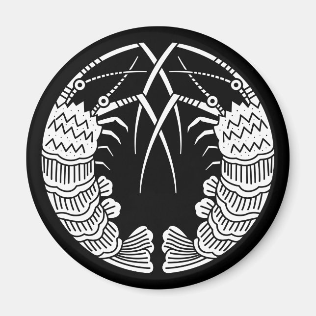 Mot spiny lobsters magnet (Framsidan)