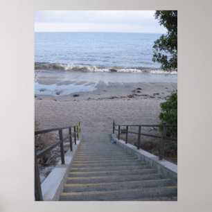 mot stranden poster