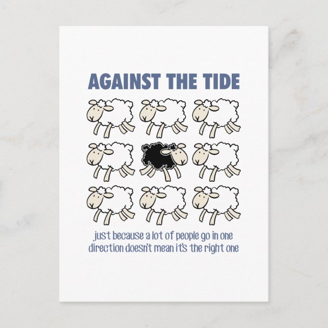 Mot tidvattnet vykort (Framsida)