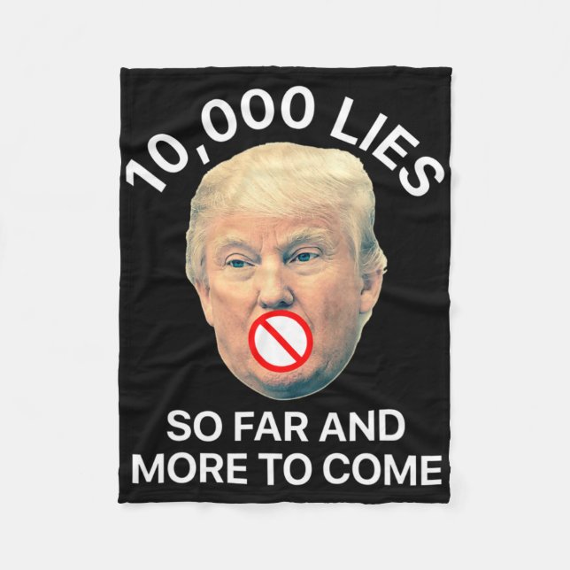 Mot Trump 10  Fleecefilt (Framsidan)