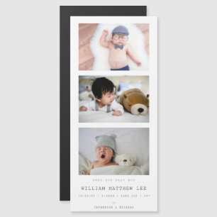 "Möt vår pojke" Baby-annonsfoto