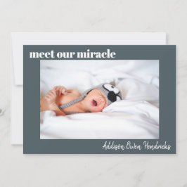 Möt vårt Miracle| Meddelande om Pojke Inbjudningar