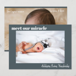 Möt vårt Miracle| Meddelande om Pojke Inbjudningar