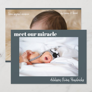 Möt vårt Miracle Meddelande om Pojke Inbjudningar