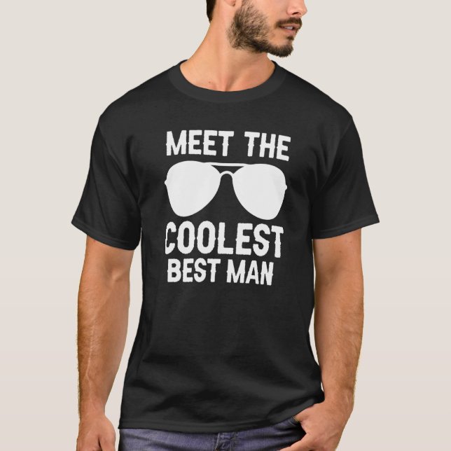 Möta den coolaste bästa mans svingningsparty t shirt (Framsida)