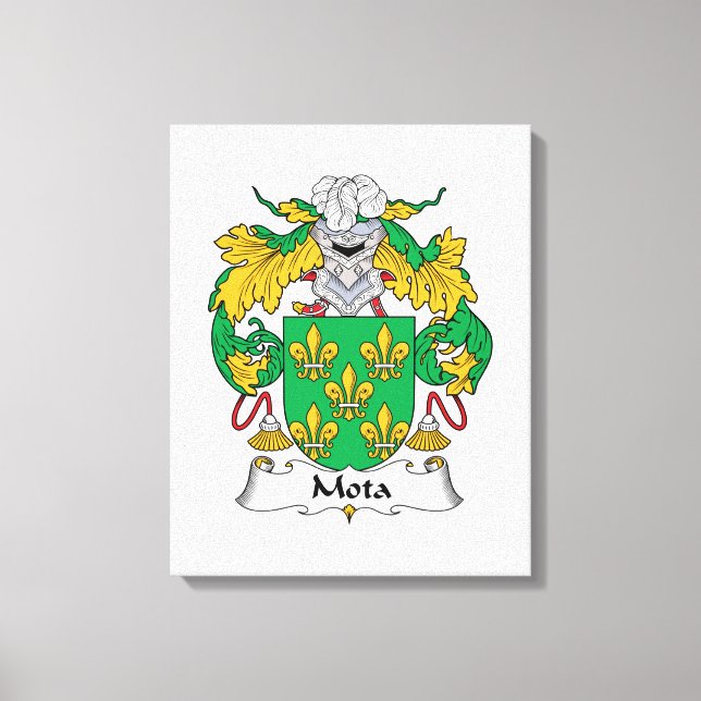 Mota Family Crest Canvastryck (Framsida)