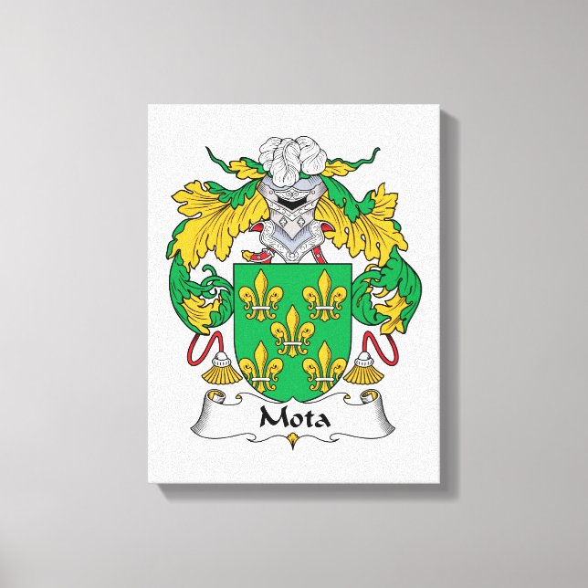 Mota Family Crest Canvastryck (Framsida)