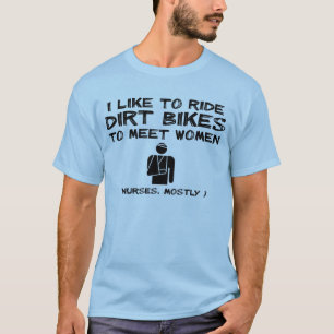 Möta Kvinnor Dirt Bike Motocross Rolig Tröja Humor