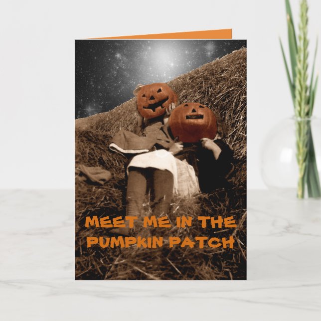 MÖTA MIG I PUMPKIN PATCH FÖR ROLL IN HAY BY STARS KORT (Framsida)
