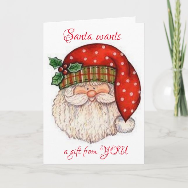 *MÖTA MIG UNDER MISTLETOE** FÖR MIN GIFT HELGKORT (Framsida)