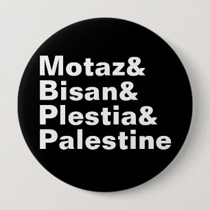 Motaz & Bisan & Plestia & Palestina - pressfrihet Knapp