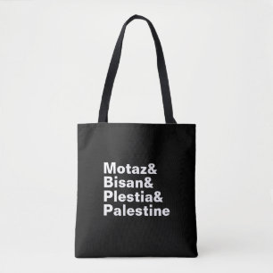 Motaz & Bisan & Plestia & Palestina - pressfrihet Tygkasse