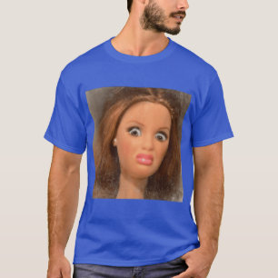 Motbjudande dockansikte t shirt