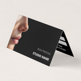 Möte Affärskort av piercing salon Visitkort