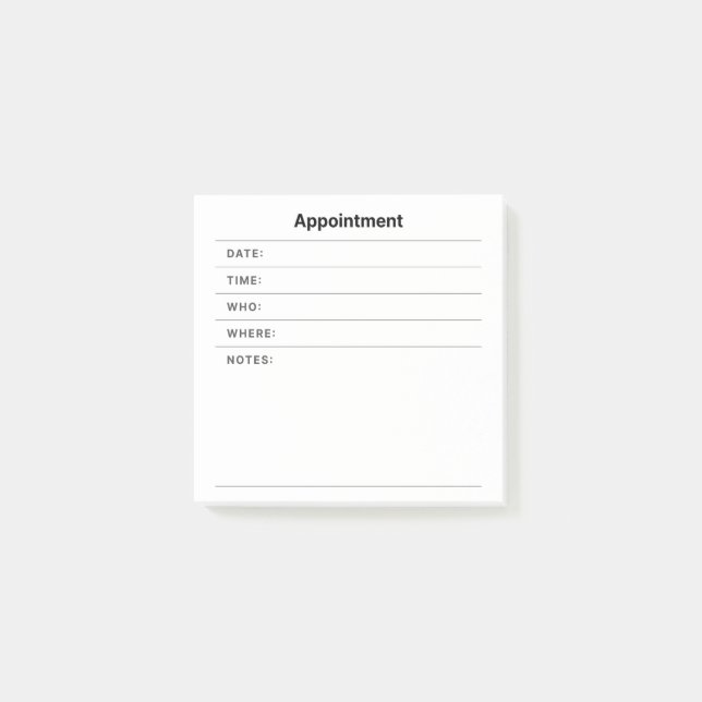 Möte anteckningar post-it block (Framsida)