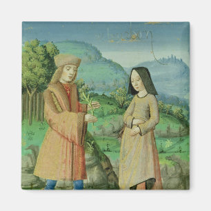 Möte av Aeneas och Anne, systern av didoen Magnet